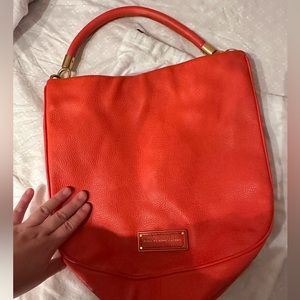 Marc Jacobs Hobo Bag - Orange/Red Shoulder, vintage